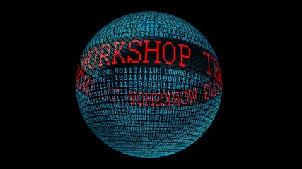 Workshop training spinning globe  