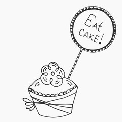  Merry Christmas  hand drawn quote. 