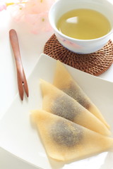 Japanese food, Yatsuhashi red bean paste in Mochi