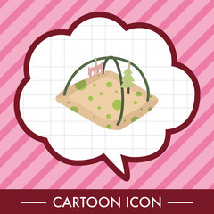 baby spoon and fork theme elements