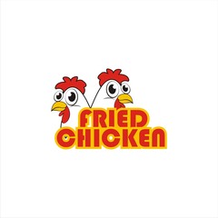 chicken fast food logo vector template