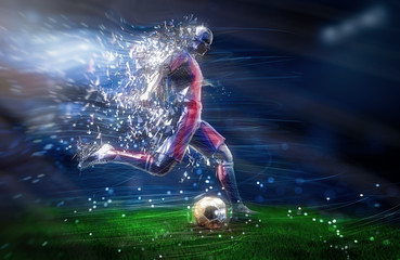 abstract soccer player © adimas