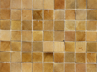 Old tile wall texture background