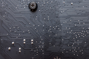 electronic circuit board as an abstract background pattern