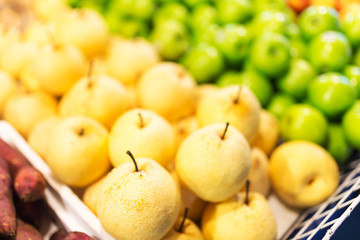Fresh pear in market place
