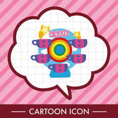 Fototapeta premium Amusement park facilities theme elements