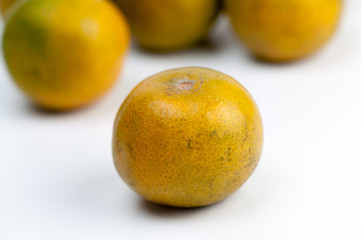 fresh oranges isolated