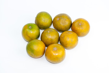 fresh oranges isolated