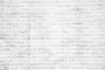 Fototapeta na wymiar White grunge brick wall texture background
