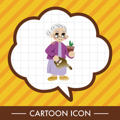 family grandmother character theme elements
