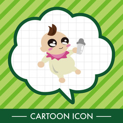 person character baby theme elements