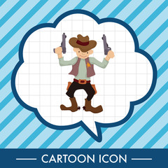 cowboy theme elements vector,eps