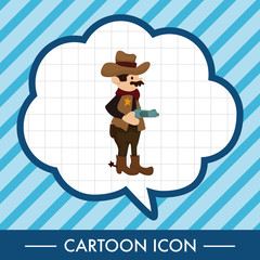 cowboy theme elements vector,eps