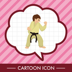 Taekwondo theme elements vector,eps