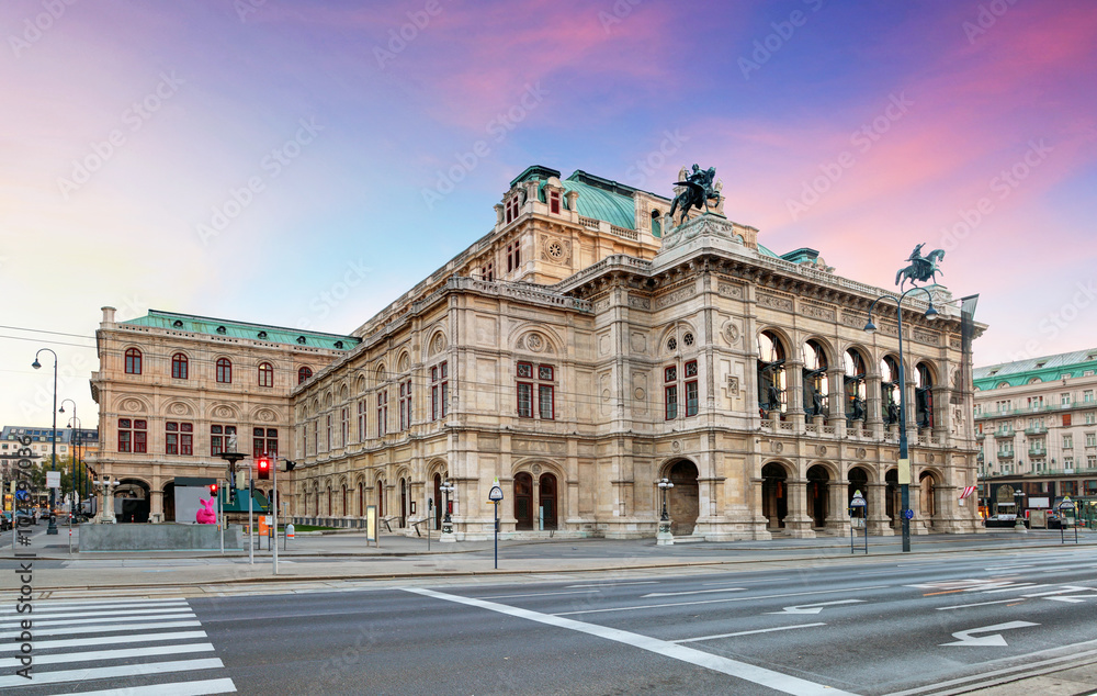 Poster Vienna Opera house, Austria