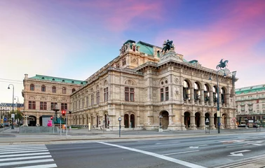 Fotobehang Theater Operagebouw Wenen, Oostenrijk