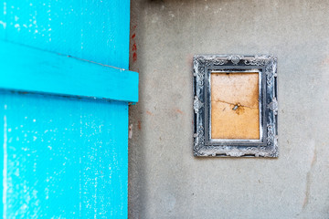 Old frame in soft light