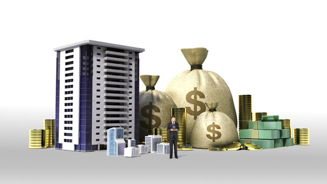 Construction building and make city with cash, money, bills, loan,debt for construction development(included Alpha)