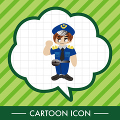 policeman theme elements