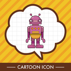 robot theme elements vector,eps