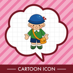 student cartoon theme elements vector,eps