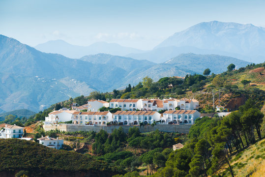The small village in the mountains of Andalusia. Spain