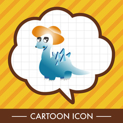 dinosaur cartoon theme elements vector,eps