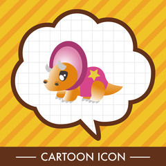 dinosaur cartoon theme elements vector,eps