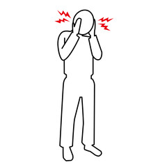 頭痛のピクトグラム