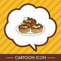 Italian food theme elements