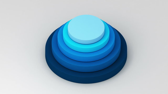Five circle cylinder graph diagram for presentation templete(included alpha)