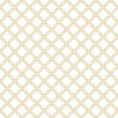 Geometric fine abstract background with golden octagons. Seamless modern pattern