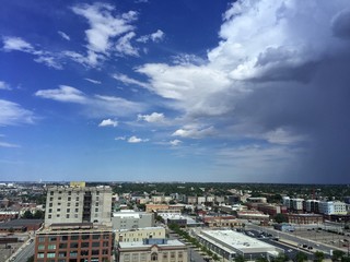 rainstorm over denver