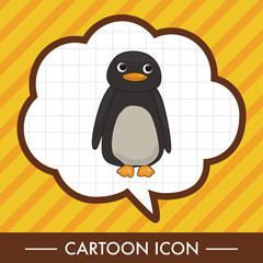 animal penguin cartoon theme elements