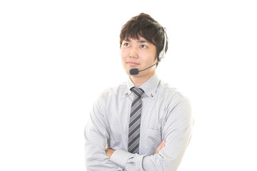 笑顔のオペレーター