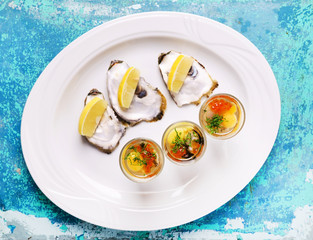 oysters plate