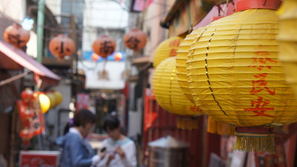 横浜中華街の裏道風景