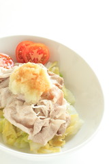 Japanese food, Reishabu pork salad