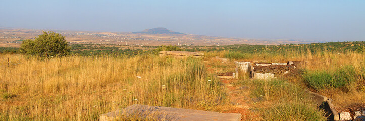 Naklejka premium Scenic view of Syrian territory 