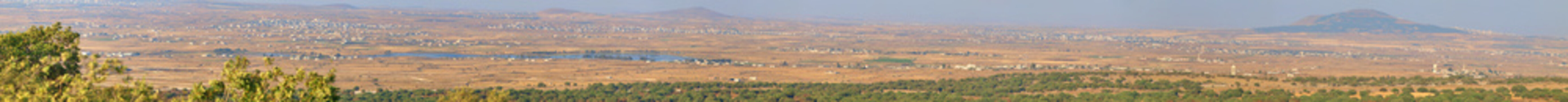 Panoramic view of Syrian territory