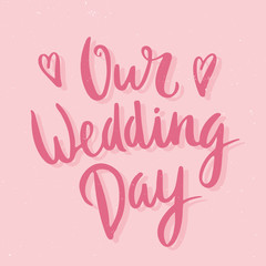 Hand drawn lettering poster