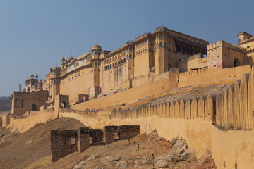 Fototapeta premium Amber Fort in Rajasthan state of India