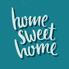 Hand drawn lettering poster