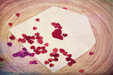 valentine concept with hearts