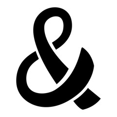 Ampersand vector icon