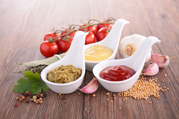 assorted sauce