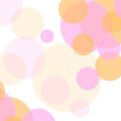 Pastel colors abstract minimal circles design