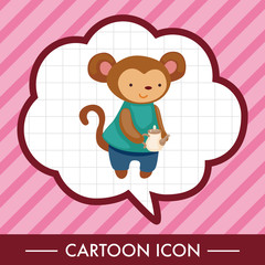 animal having afternoon tea theme elements