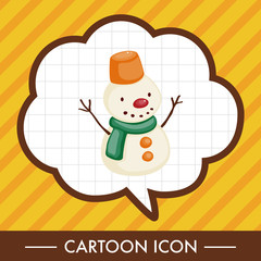 weather snowy theme elements