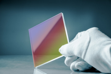 anti-reflective glass with an optical interference coating